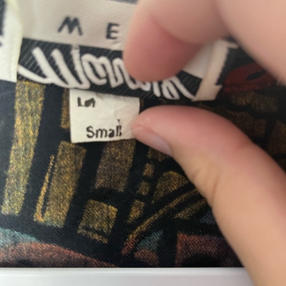 Vintage 1980s Marnie West Union Made cropped button up collared top size small - Picture 2 of 8